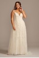 A-Line Plus Size Wedding Dress with Double Straps Melissa Sweet 4XL8MS251177