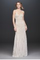 Allover Floral Beaded Sheath Wedding Dress Melissa Sweet AP2E205469