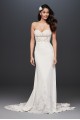 Beaded Bodice Sheer Lace Wedding Dress  4XLSV830