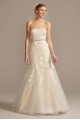 Beaded Floral Lace Mermaid Petite Wedding Dress  Collection 7WG3964