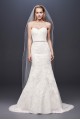 Beaded Lace Strapless Tulle Mermaid Wedding Dress  SWG810
