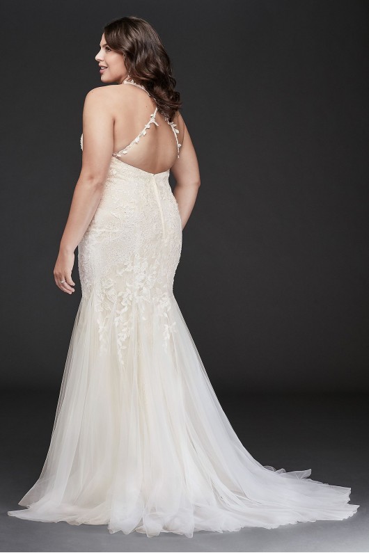 Chantilly Lace Cross-Back Plus Size Wedding Dress Melissa Sweet 4XL8MS251198