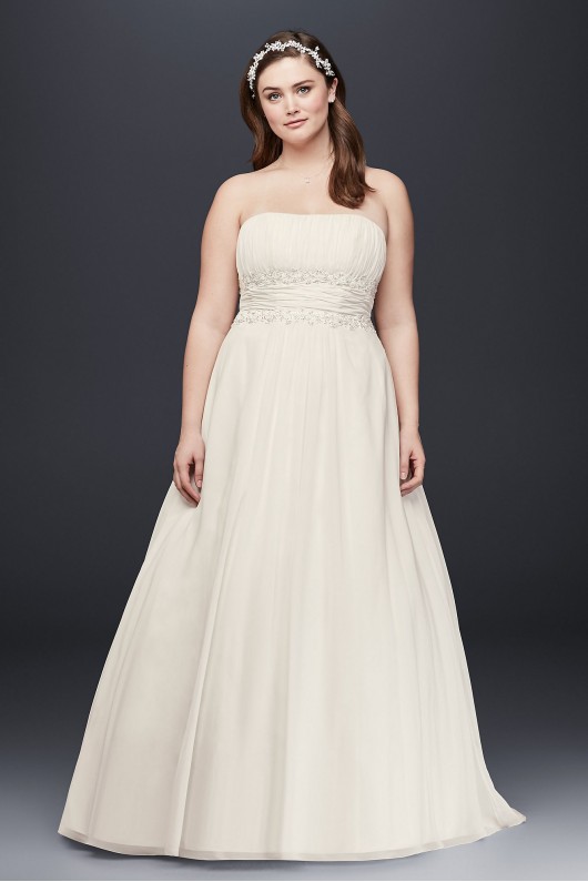 Chiffon Beaded Empire Plus Size Wedding Dress  Collection 4XL9NTV9743