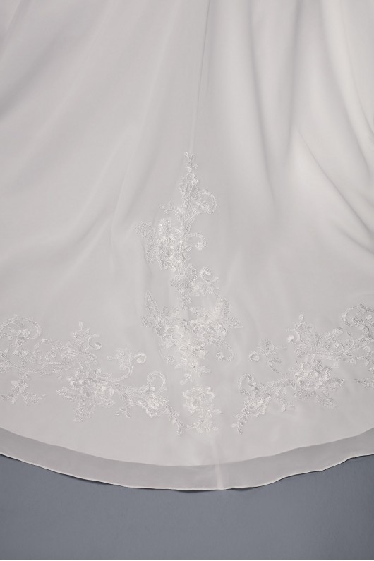 Chiffon Halter A-Line Plus Size Wedding Dress  Collection 9WG3918