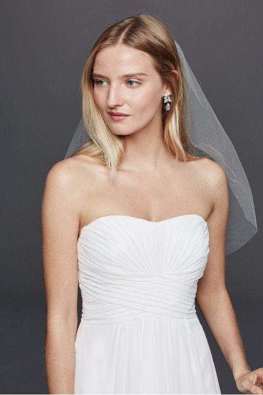 Chiffon Wedding Dress with Strapless Ruched Bodice DB Studio INT15555