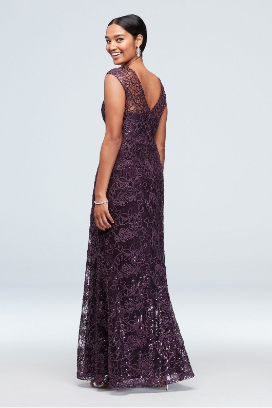 Corded Lace Mermaid Dress with Illusion Sleeves Ignite 7120139