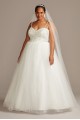 Crystal Floral Bodice Plus Size Wedding Dress  Collection 9WG3996