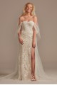 Detachable Sleeves and Train Tulle Wedding Dress  LSSWG881