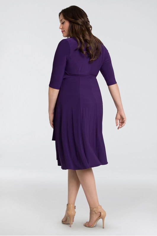 Essential Jersey Plus Size Wrap Dress Kiyonna 12131806