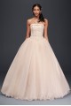 Extra Length Satin Beaded Bodice Wedding Dress  Collection 4XLNT8017