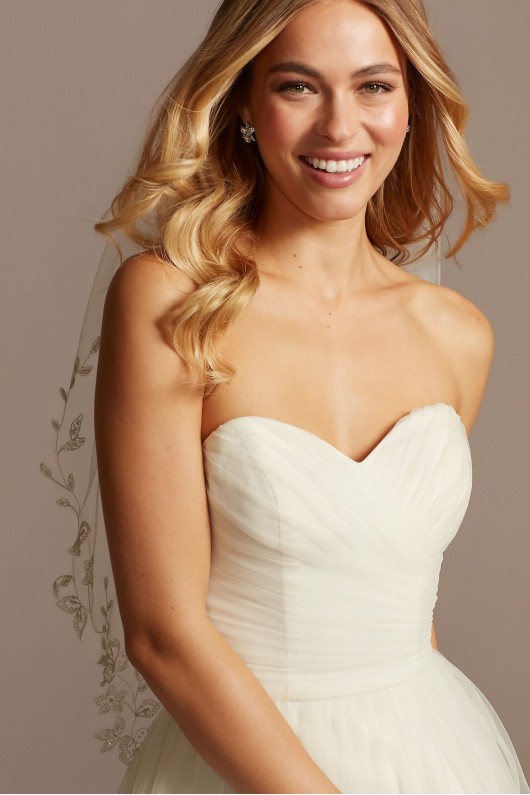 Extra Length Strapless Sweetheart Wedding Dress  Collection 4XLWG3802
