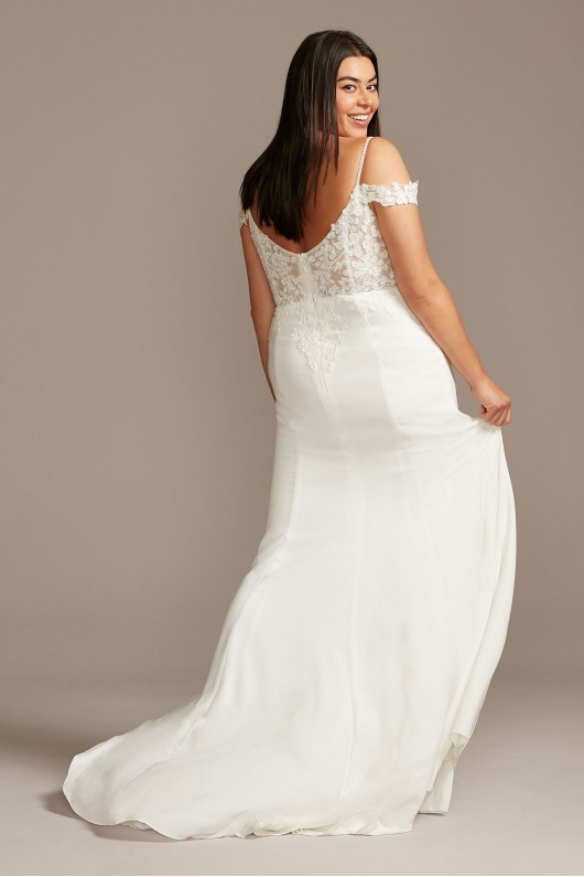 Floral Applique Bodice Plus Size Wedding Dress  Collection 9WG3977