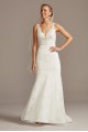 Floral Applique Illusion V-Back Wedding Dress Melissa Sweet MS251211