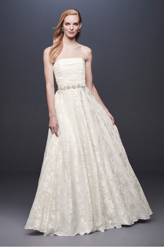Floral Printed Organza A-line Wedding Dress  Collection NTWG3907