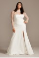 Illusion Sleeve High Neck Plus Size Wedding Dress  Collection 9WG3991
