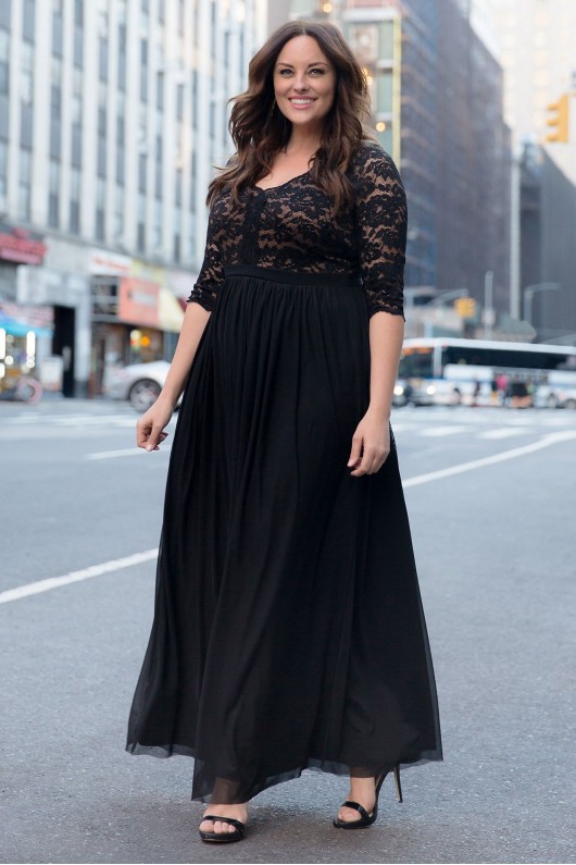 Jasmine Lace Plus Size Evening Gown Kiyonna 13182601