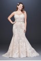 Lace Plus Size Wedding Dress with Moonstone Detail  4XL9SWG824