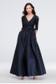 Lace Surplice Bodice Taffeta Ball Gown Jessica Howard JHDM5750