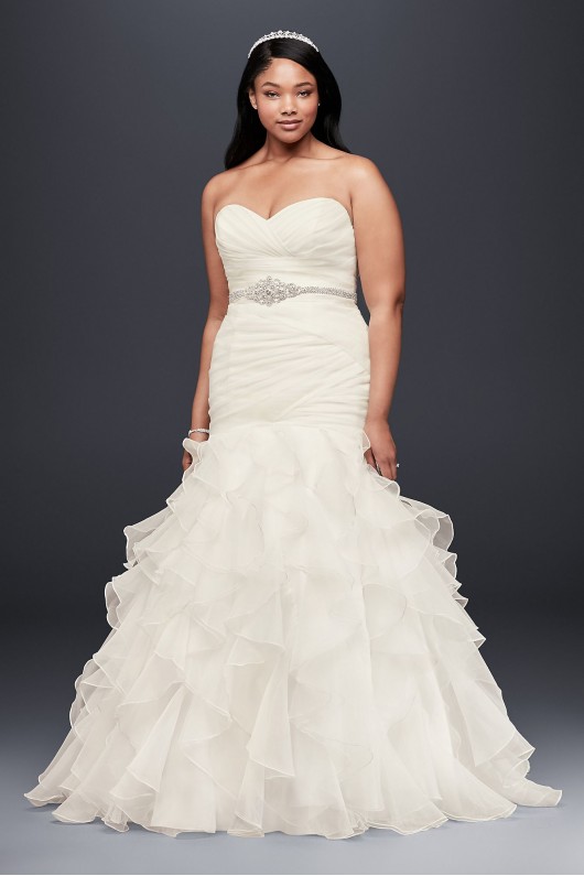 Lace-Up Plus Size Mermaid Wedding Dress  Collection 4XL9WG3832