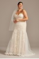 Layered Lace Plus Size Mermaid Wedding Dress  Collection 9WG3988