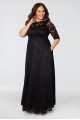 Leona Glitter Lace A-Line Plus Size Gown Kiyonna 13180910