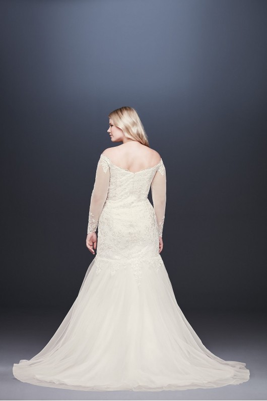 Long Sleeve Off-Shoulder Plus Size Wedding Dress  Collection 9WG3943