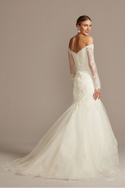 Long Sleeve Off-the-Shoulder Trumpet Wedding Dress  Collection WG3943