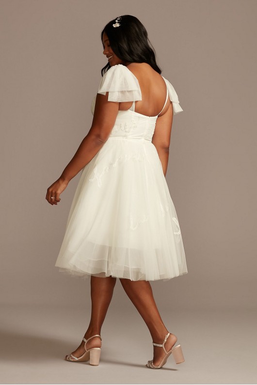 Love Note Short Tulle Plus Size Wedding Dress Melissa Sweet 8MS161233