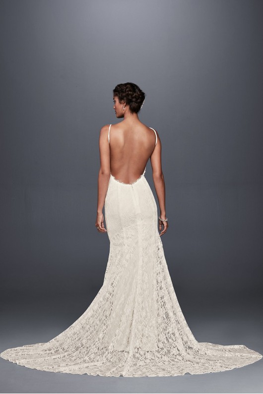 Low Back Soft Lace Wedding Dress Galina WG3827