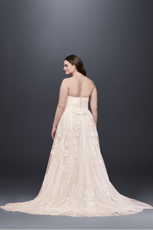 Melissa Sweet  Lace A-Line Plus Size Wedding Dress Melissa Sweet 8MS251174