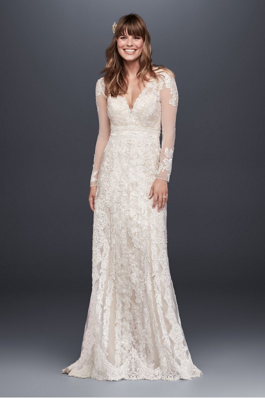Melissa Sweet  Linear Lace Wedding Dress Melissa Sweet MS251173