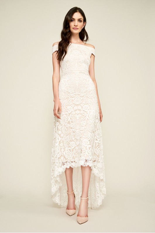 Mimi Lace Off-the-Shoulder Wedding Dress Tadashi Shoji BBH17562LBR