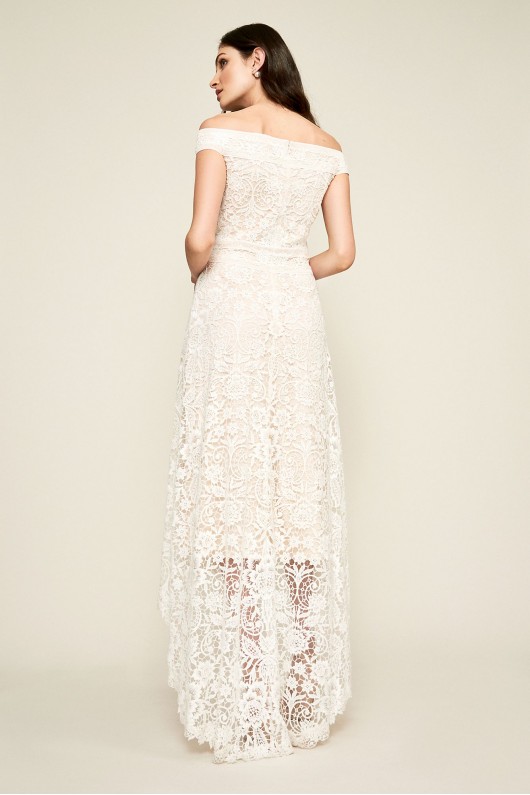 Mimi Lace Off-the-Shoulder Wedding Dress Tadashi Shoji BBH17562LBR