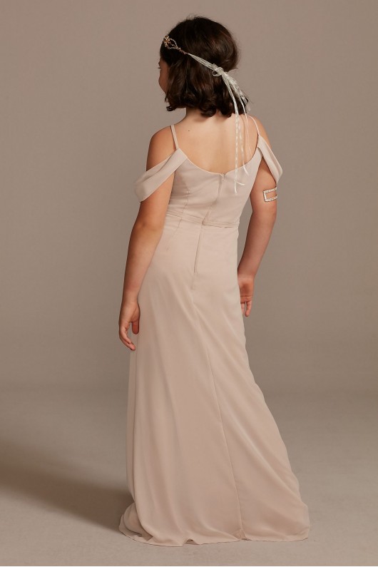 Off Shoulder Junior Bridesmaid Dress with Cascade  JB9916