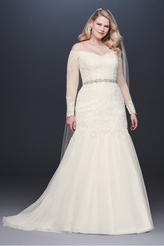 Off-Shoulder Plus Size Wedding Dress  Collection 4XL9WG3943