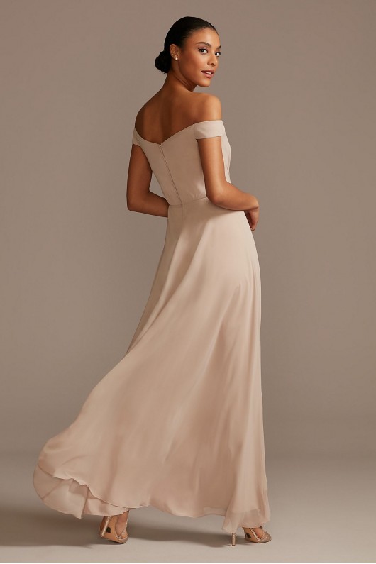 Off the Shoulder Full Skirt Bridesmaid Dress  F20227