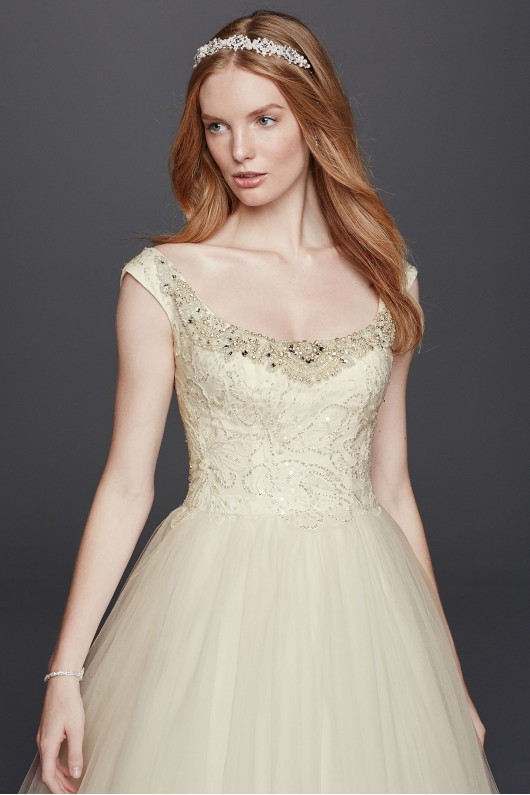  Embellished Tulle Wedding Dress  CWG733