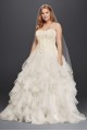  Organza Ruffle Skirt Wedding Dress  8CWG568