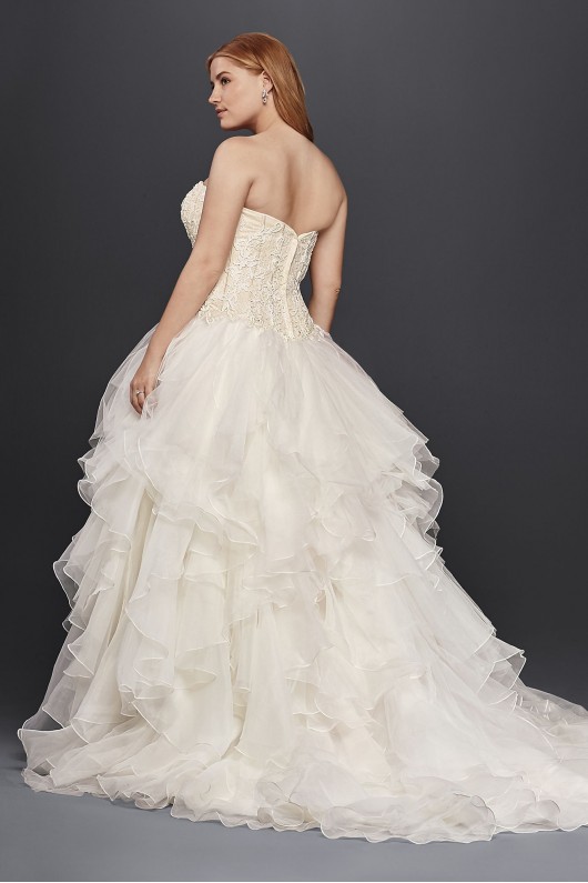  Organza Ruffle Skirt Wedding Dress  8CWG568