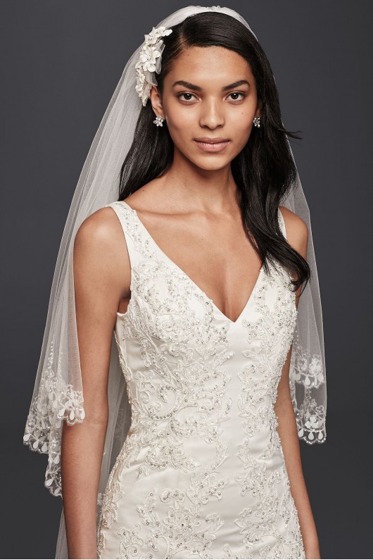  V-Neck Lace A-Line Wedding Dress  CWG746