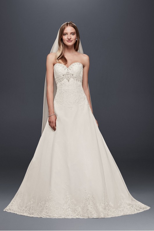 Organza Empire Wedding Dress with Removable Straps Jewel WG3838