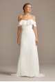 Pearl Trimmed Off-the-Shoulder Wedding Dress  Collection WG3984