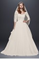 Petite  Beaded Lace Wedding Dress  7CWG731