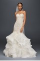 Petite Scroll Lace Trumpet Wedding Dress  7CWG769