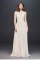 Plunging Lace Halter Ball Gown Wedding Dress Galina WG3844