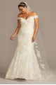 Plus Size Beaded Lace Mermaid Wedding Dress  4XL8XTCWG808