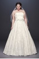 Printed Organza A-line Plus Size Wedding Dress  Collection 9NTWG3907