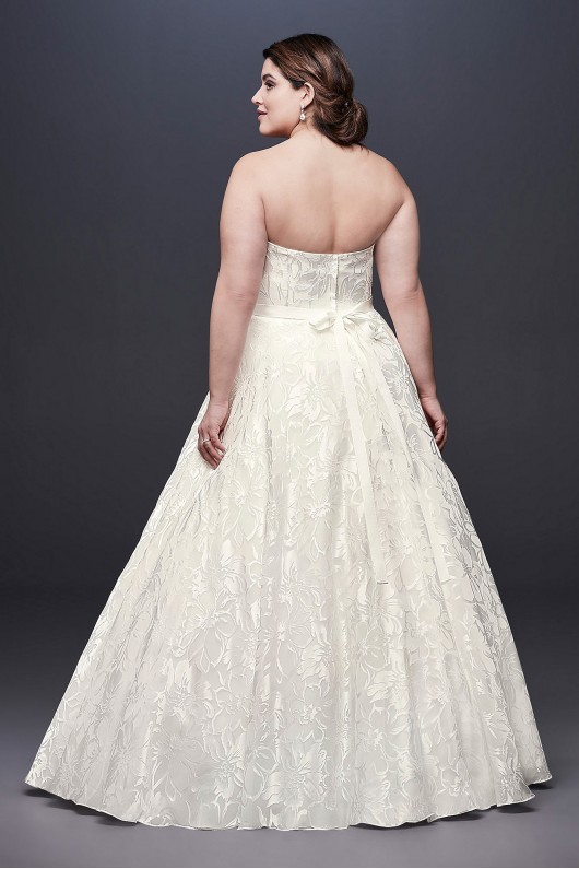 Printed Organza A-line Plus Size Wedding Dress  Collection 9NTWG3907