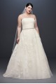 Rose Lace Plus Size Ball Gown Wedding Dress  8CWG803