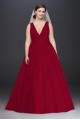Satin Cummerbund Plus Size Wedding Dress  Collection 9V3848